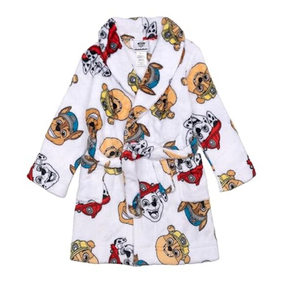Toddler Boys Paw Patrol Plush Robe - Chase, Rubble & Marshall, 2T-5T - NWT - Picture 1 of 5
